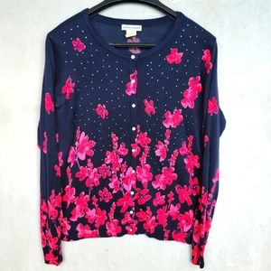 Floral Button Down Sweater